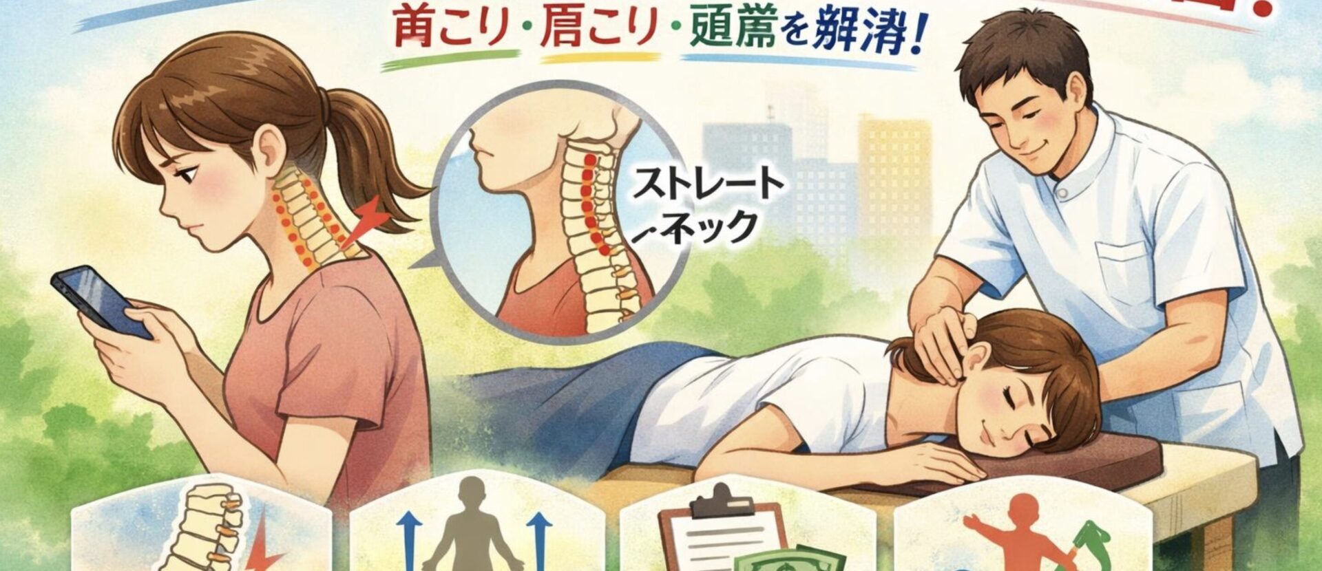 ストレートネック 整体で根本改善！辛い首・肩こりを解消する秘訣